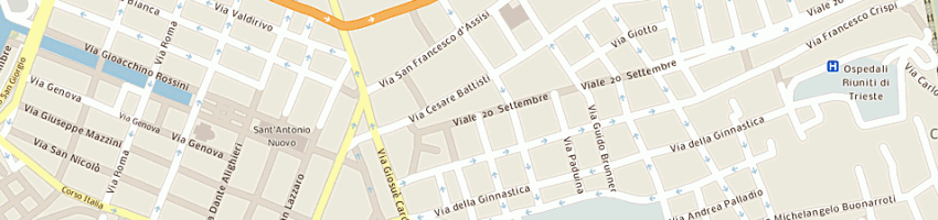 Mappa della impresa salone pino a TRIESTE