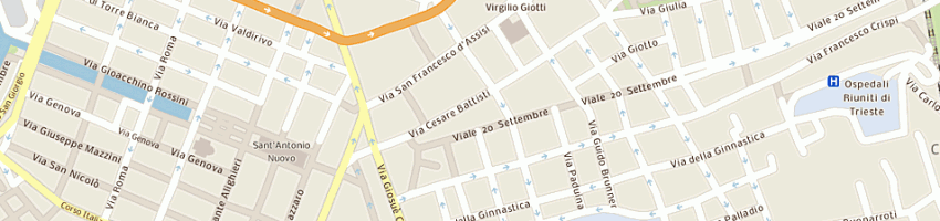Mappa della impresa mombelli michele a TRIESTE