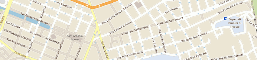 Mappa della impresa salone nereo intercoiffure a TRIESTE