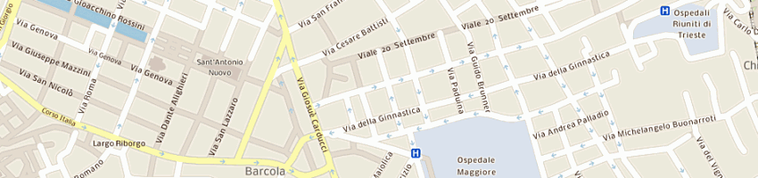 Mappa della impresa casa di riposo marta sdf di marta e marino battini a TRIESTE
