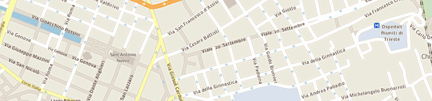 Mappa della impresa pizza new spa a TRIESTE