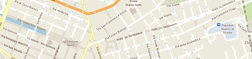Mappa della impresa cattaruzza bruno (srl) a TRIESTE