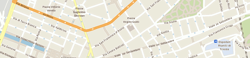 Mappa della impresa circoscrizione locale soci trieste banca popolare etica a TRIESTE