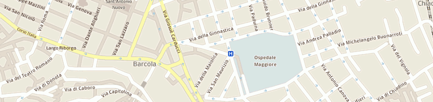 Mappa della impresa a giannetti e b tedisco snc di giannetti annamaria a TRIESTE