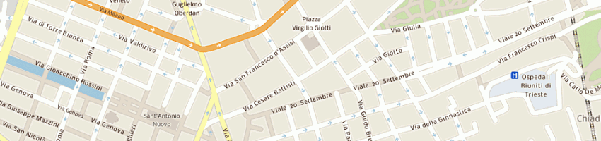 Mappa della impresa moratto fabrizio a TRIESTE