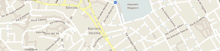 Mappa della impresa frutta e verdura oscar sdf di zacchigna oscar e carbone antonella a TRIESTE