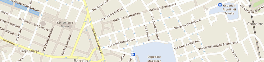 Mappa della impresa hotel istria a TRIESTE