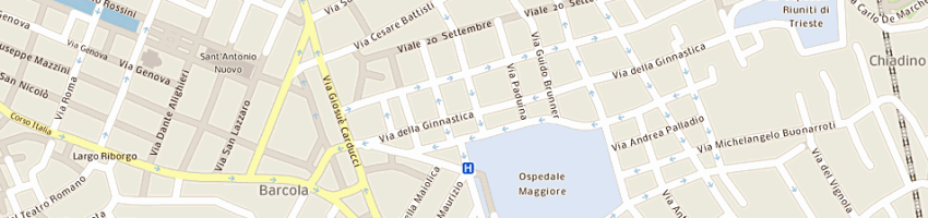 Mappa della impresa osteria de scarpon a TRIESTE