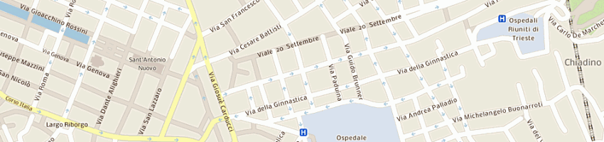 Mappa della impresa fartende a TRIESTE