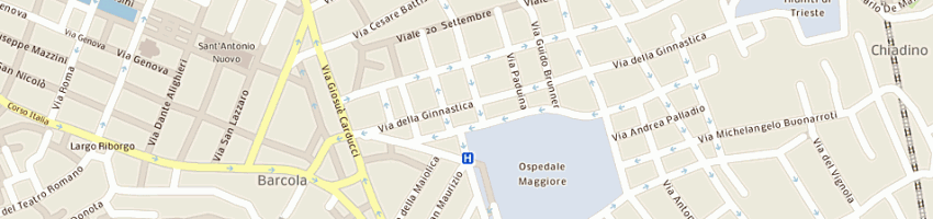 Mappa della impresa l'argentiere a TRIESTE