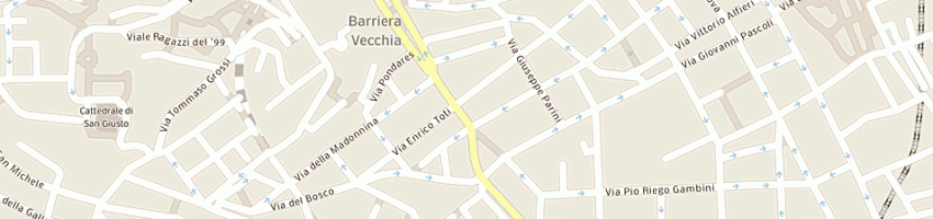 Mappa della impresa abbigliamento sannini srl a TRIESTE