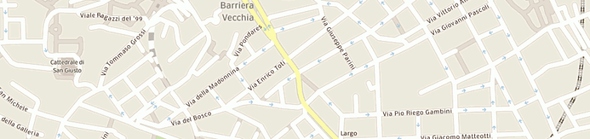 Mappa della impresa nero su bianco sas di micoli sergio e c a TRIESTE