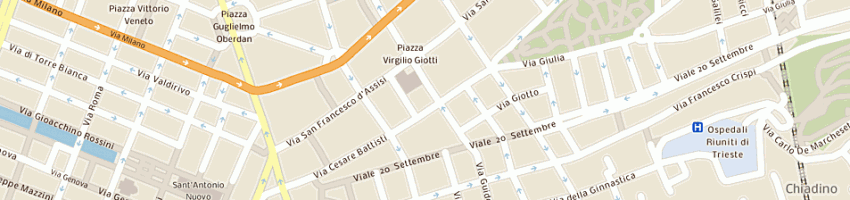 Mappa della impresa siega fabio a TRIESTE