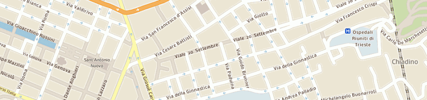 Mappa della impresa sifanno sabrina a TRIESTE