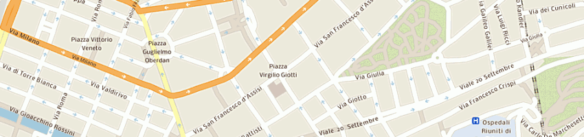 Mappa della impresa studio radiologico zucconi srl a TRIESTE