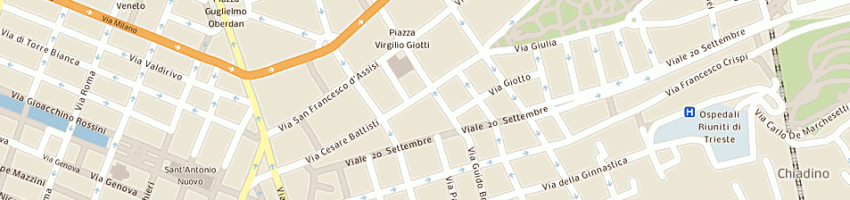 Mappa della impresa pescheria all'adriatico sas di spagnoli stefano e c a TRIESTE