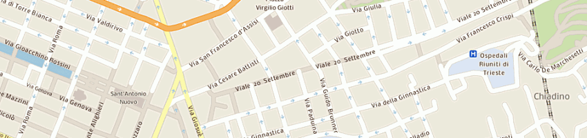 Mappa della impresa step impianti srl a TRIESTE