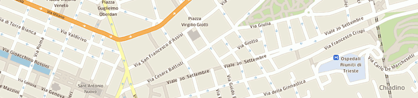 Mappa della impresa sasca snc di stefania pollini e c a TRIESTE