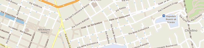 Mappa della impresa lippi lucio a TRIESTE