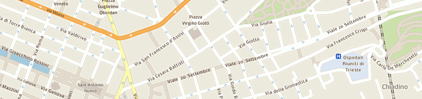 Mappa della impresa piemme autoricambi a TRIESTE