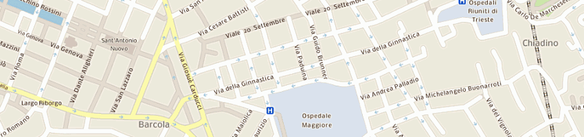 Mappa della impresa orologeria fungone di fungone enrico a TRIESTE