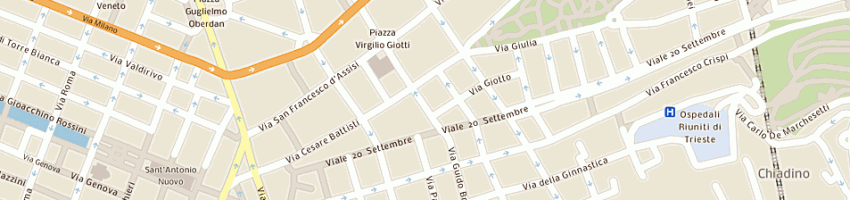 Mappa della impresa scuole pubbliche scuole dell'infanzia statali a TRIESTE