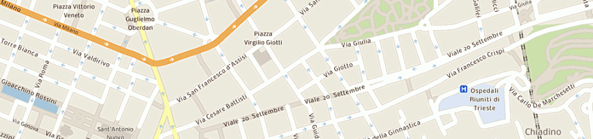 Mappa della impresa scuole pubbliche scuole secondarie di ii grado - alessandro volta a TRIESTE
