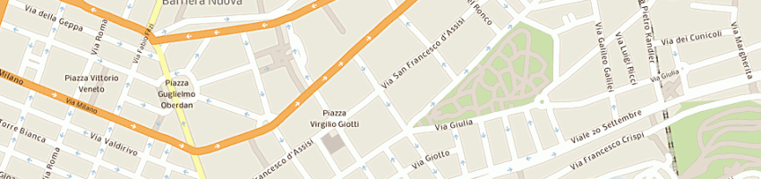 Mappa della impresa pizzeria mangiafuoco di pribaz alessandro a TRIESTE