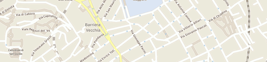 Mappa della impresa riccobon sergio a TRIESTE