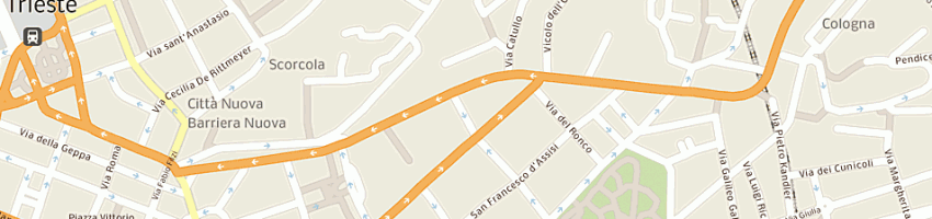 Mappa della impresa servicom srl a TRIESTE