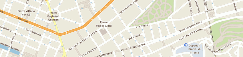 Mappa della impresa lapel gemma a TRIESTE