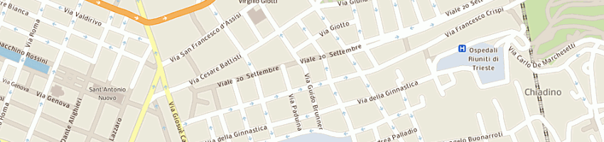 Mappa della impresa ristorante cina cina a TRIESTE