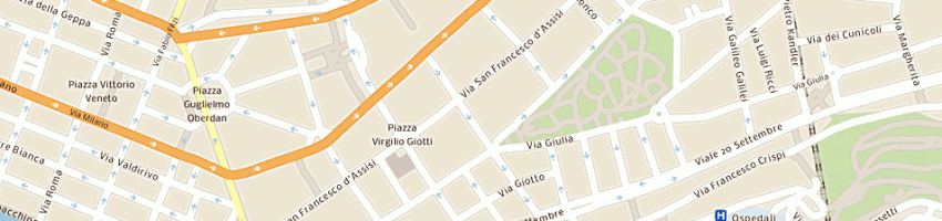 Mappa della impresa apih gabriella a TRIESTE