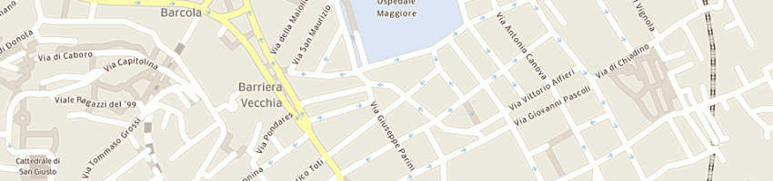Mappa della impresa azzurra di chebat fulvio a TRIESTE