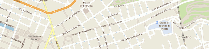 Mappa della impresa scuole pubbliche scuole secondarie di primo grado statali a TRIESTE