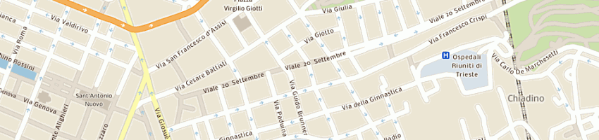 Mappa della impresa banca intesa spa a TRIESTE