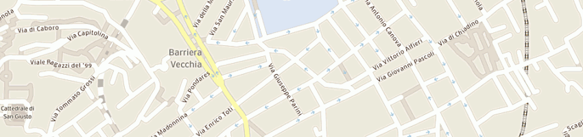 Mappa della impresa intergrafica pubblicitaria a TRIESTE