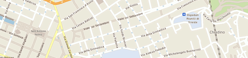 Mappa della impresa robba daniele a TRIESTE