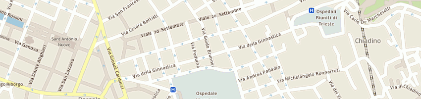 Mappa della impresa del piccolo costruzioni srl a TRIESTE