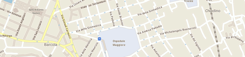 Mappa della impresa sindacato federazione italiana autonoma lavoratori sanita' fials-cisal a TRIESTE