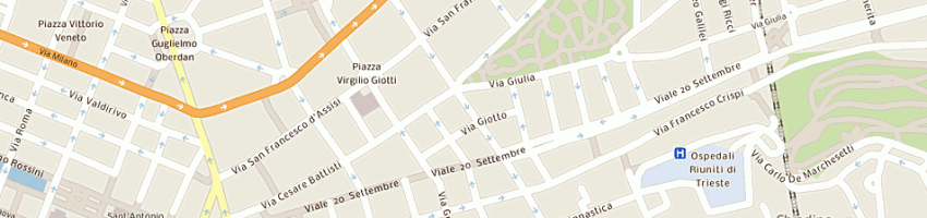 Mappa della impresa frutta e verdura da nino di ritosa vilma a TRIESTE