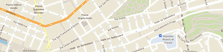 Mappa della impresa bar maby a TRIESTE