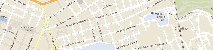 Mappa della impresa mirage sas a TRIESTE