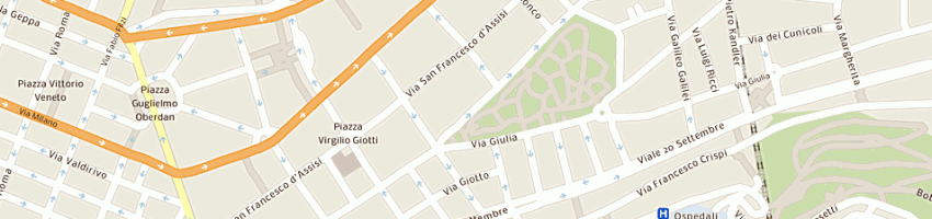 Mappa della impresa pozar e c sas a TRIESTE