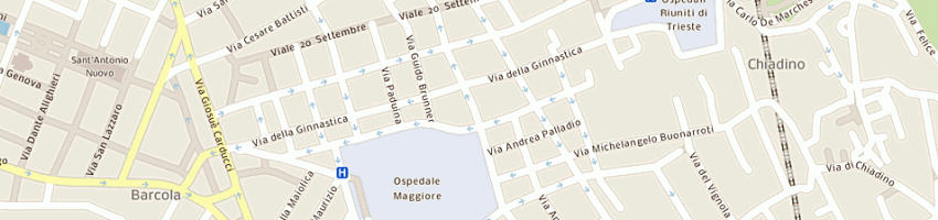 Mappa della impresa salone liviana a TRIESTE