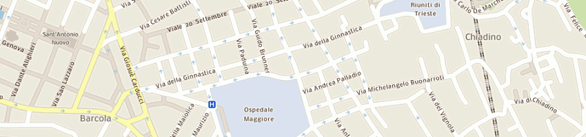 Mappa della impresa scenario snc di paolo alfieri e c a TRIESTE