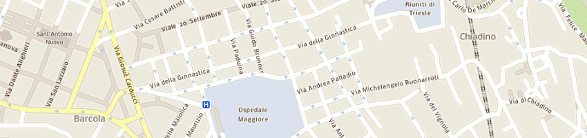Mappa della impresa bar gatteri a TRIESTE