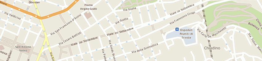 Mappa della impresa boston blvd 97-41 a TRIESTE