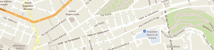 Mappa della impresa mandero alfredo a TRIESTE