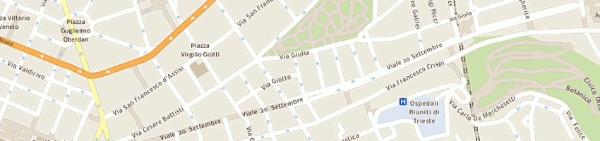 Mappa della impresa associazioni cinofila triestina a TRIESTE